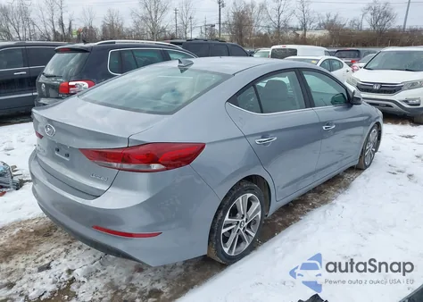 2017 Hyundai Elantra Limited z USA, uszkodzony, nr VIN 5NPD84LF5HH012340